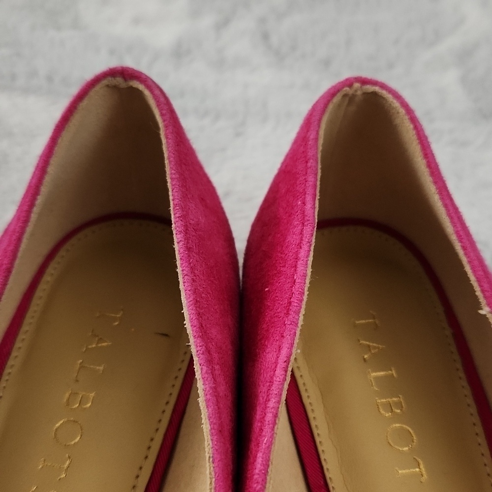 *NWT Talbots Black Everson Kiltie Pink Suede Tassel Loafers 5.5M - Picture 5 of 13